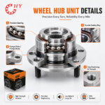 HJDP wheel hub assembly packaging and product view
